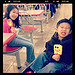 Kids and their ice creams. Jubee with his best Gilbert Gotfried.