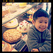 At the bakery - Julian is undecided