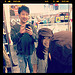 At the mall while waiting for mommy, we look at mirrors